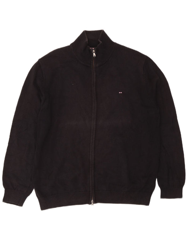 Eden Park Pull Cardigan Graphique Homme XL Noir Coton