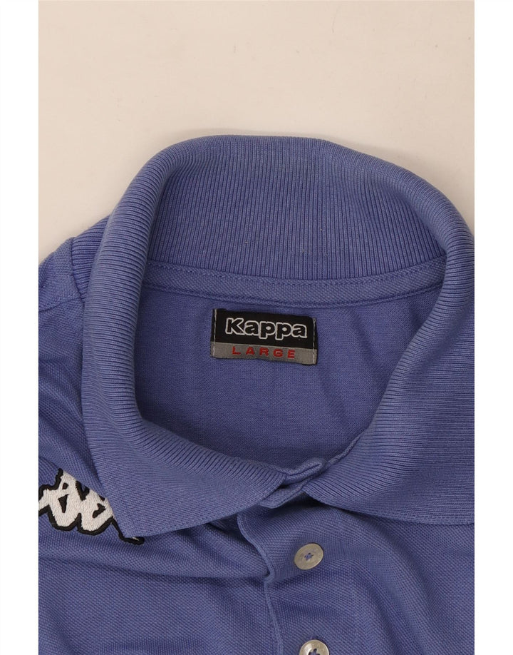 Kappa Polo à manches longues pour homme, grand bleu