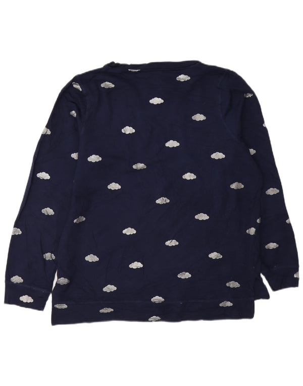 Oasis Sweat-shirt surdimensionné graphique pour femme UK 10 Small Bleu marine