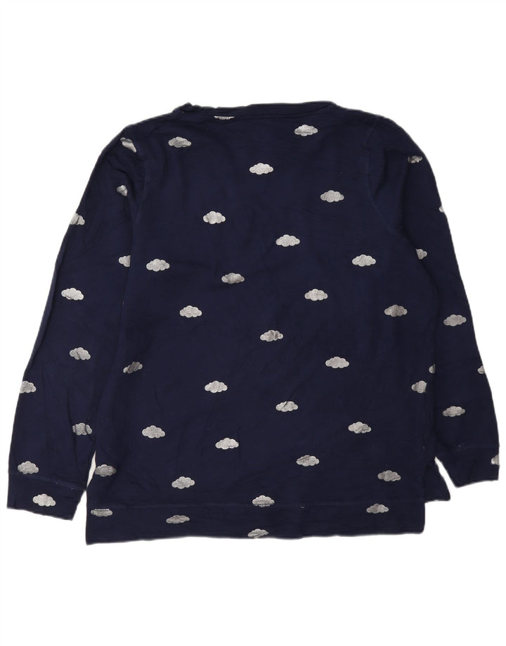 Oasis Sweat-shirt surdimensionné graphique pour femme UK 10 Small Bleu marine