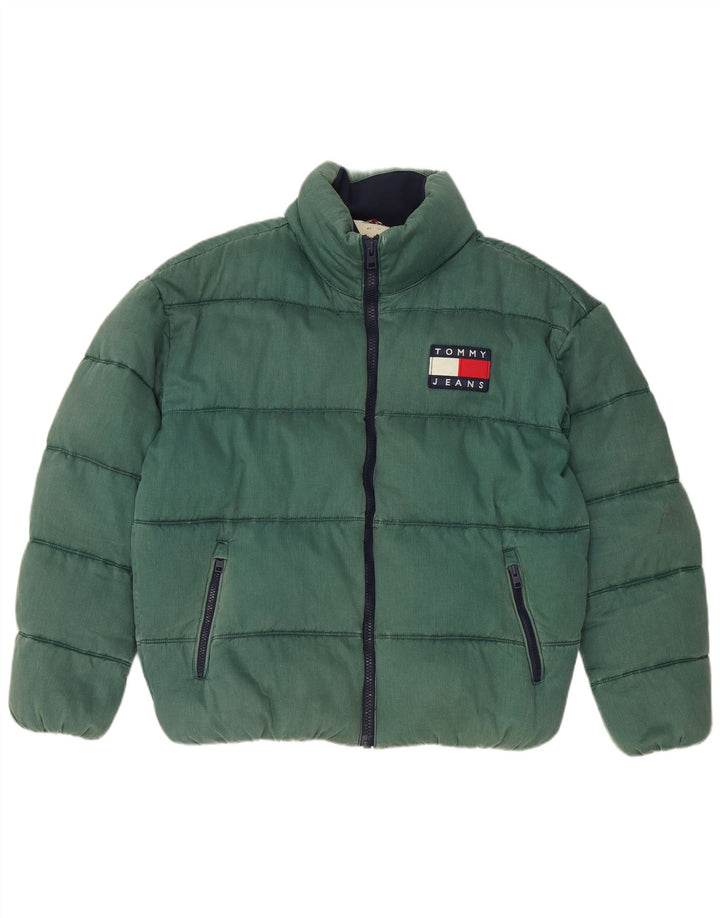 Tommy Hilfiger Veste matelassée pour homme UK 38 Coton vert moyen