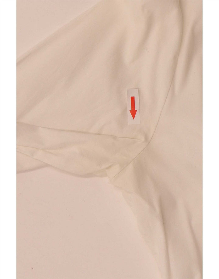 Piero Guidi Chemise Femme UK 12 Coton Blanc Moyen