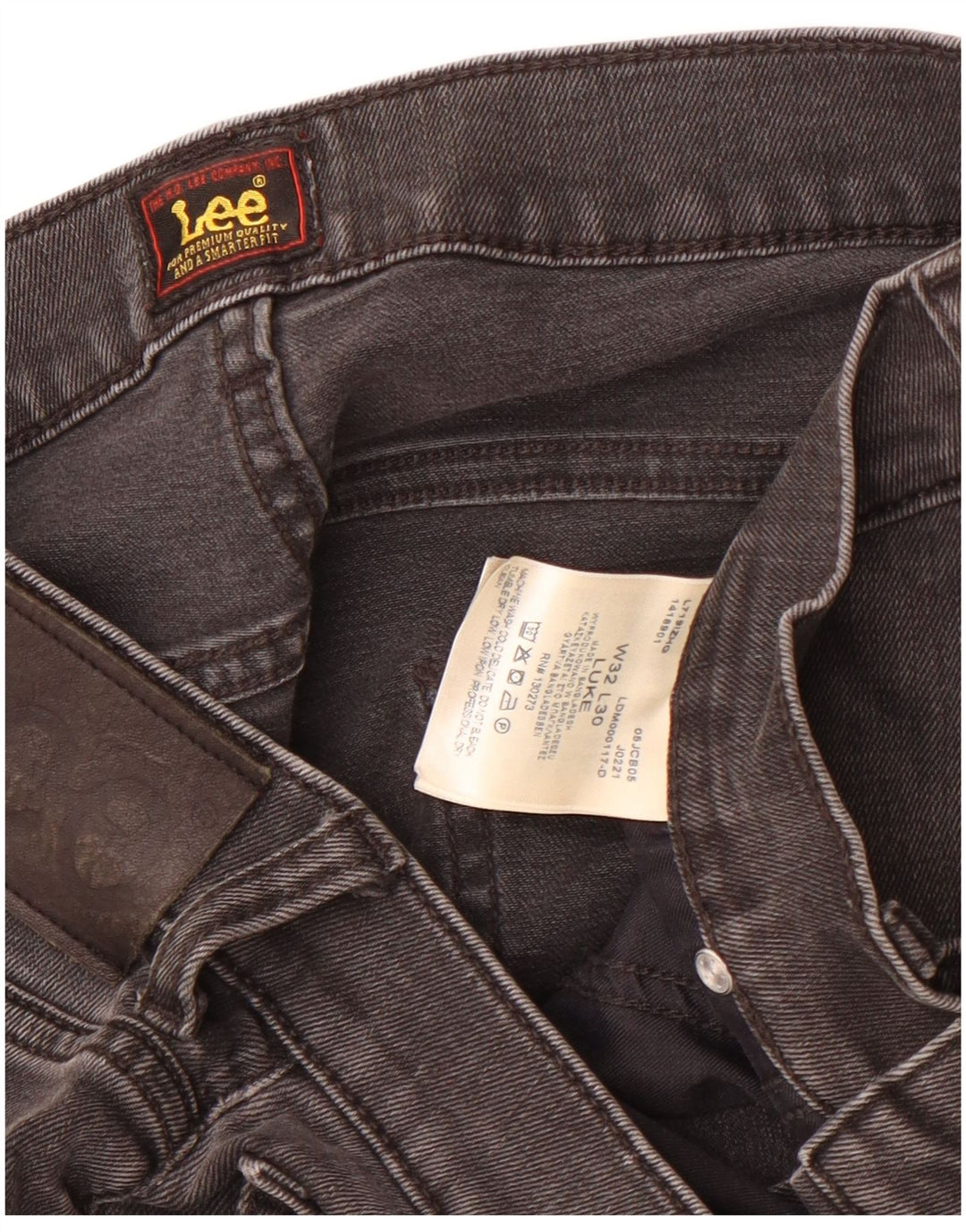 Lee Jean Slim Luke W32 L30 Homme Gris Coton