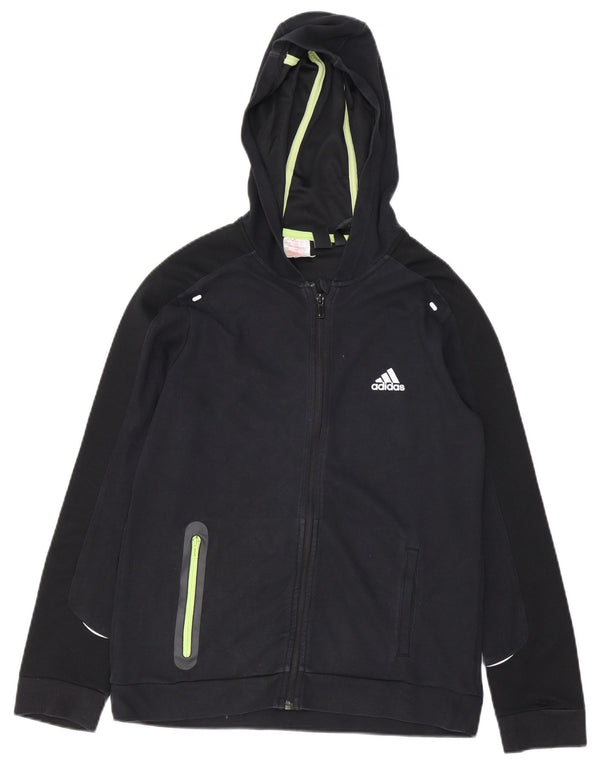 Adidas Pull à capuche zippé garçon 13-14 ans Noir Coton