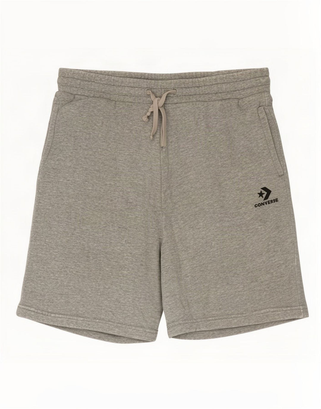 Converse Short de Sport Homme Gris Moyen Moucheté Coton