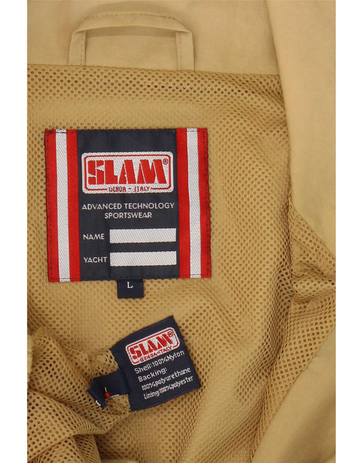 Slam Veste de pluie pour homme UK 40 Large Beige Polyuréthane