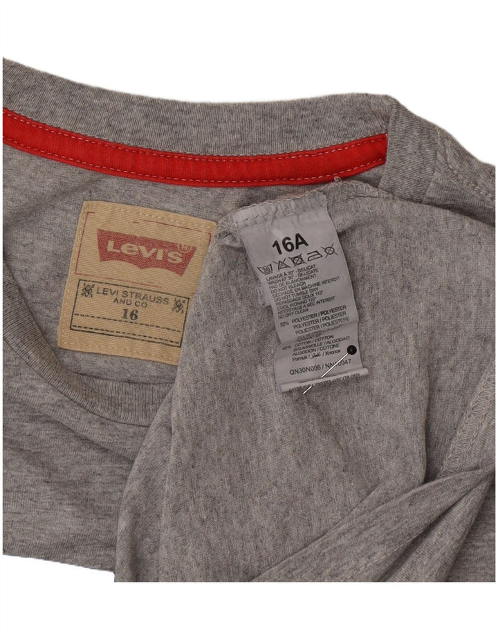 Levi's T-Shirt Graphique Garçon 15-16 ans Gris Polyester
