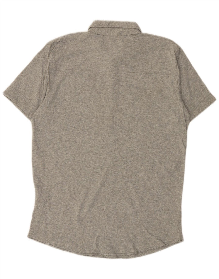 DIESEL Polo Homme Gris Moyen Coton