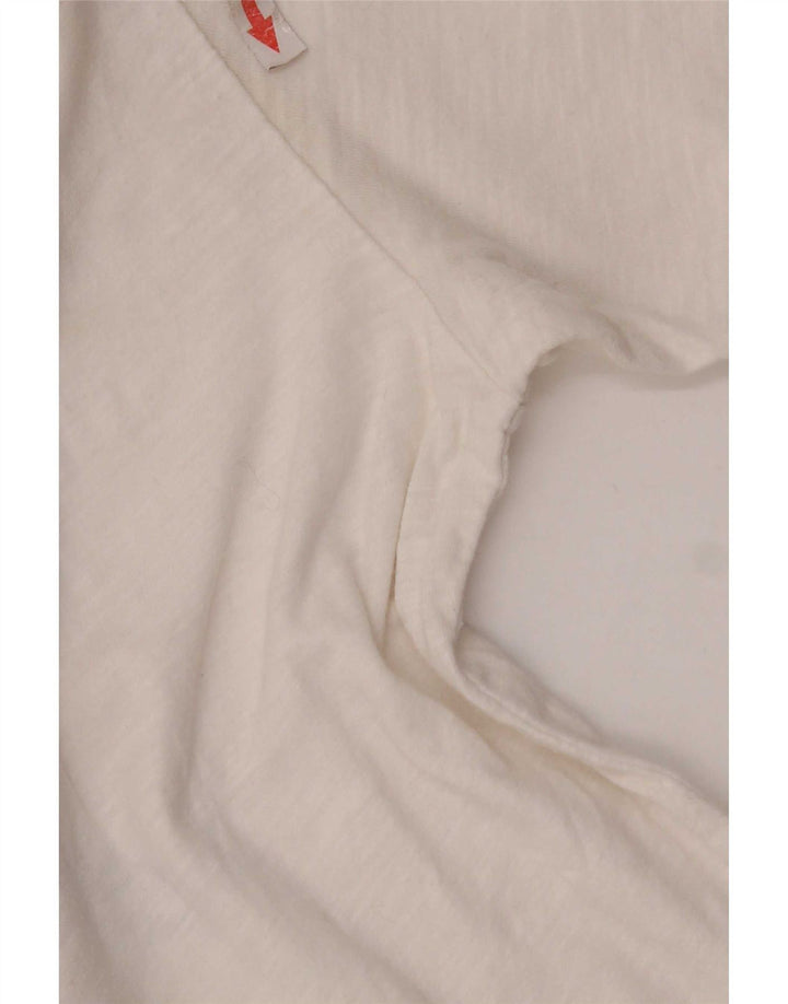 Tommy Hilfiger T-Shirt Graphique Homme Blanc Moyen Coton