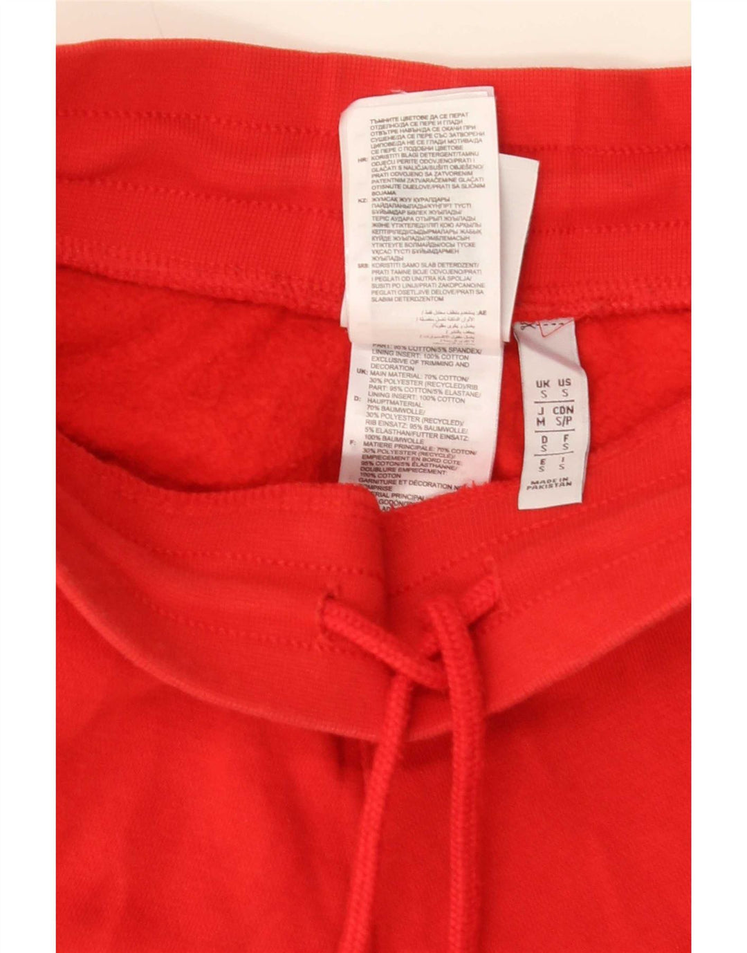 Adidas Pantalon de survêtement pour homme en coton rouge Taille S