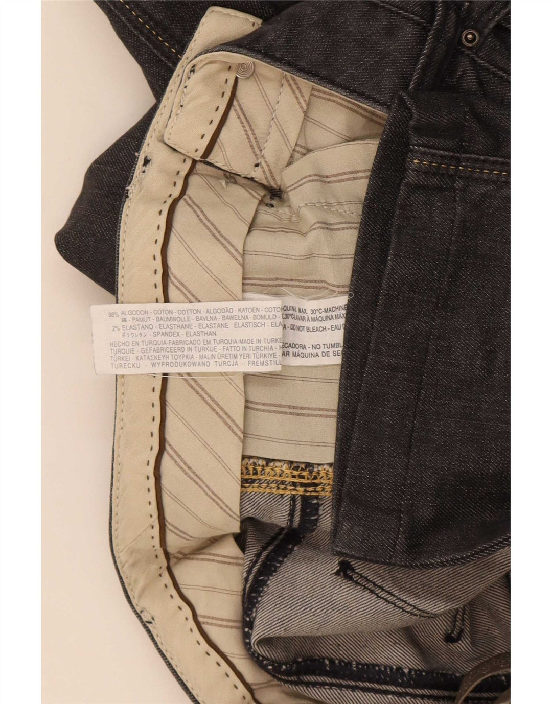 Zara Jean droit femme EU 40 Medium W30 L30 coton noir