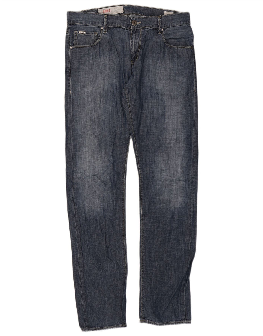 Rifle Jean droit pour homme IT 48 Medium W34 L34 Bleu Coton