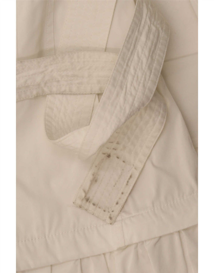 Guess By Marciano Trench Femme IT 40 Petit Blanc Polyester