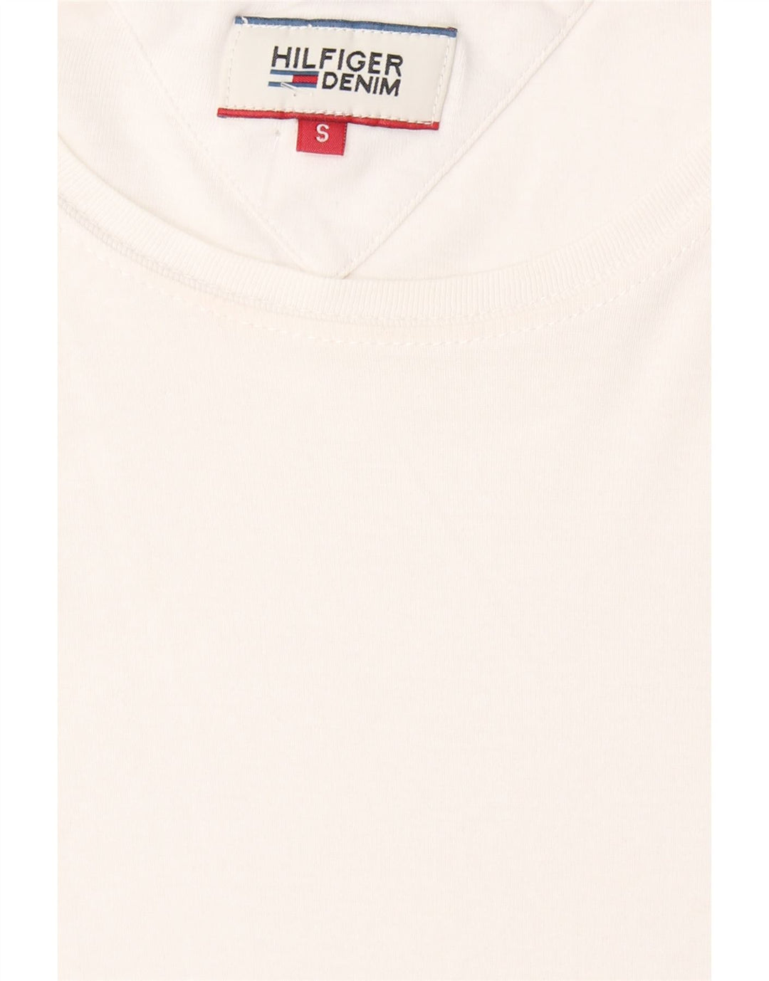 TOMMY HILFIGER Womens Top Long Sleeve UK 10 Small White Cotton Vintage Tommy Hilfiger and Second-Hand Tommy Hilfiger from Messina Hembry 