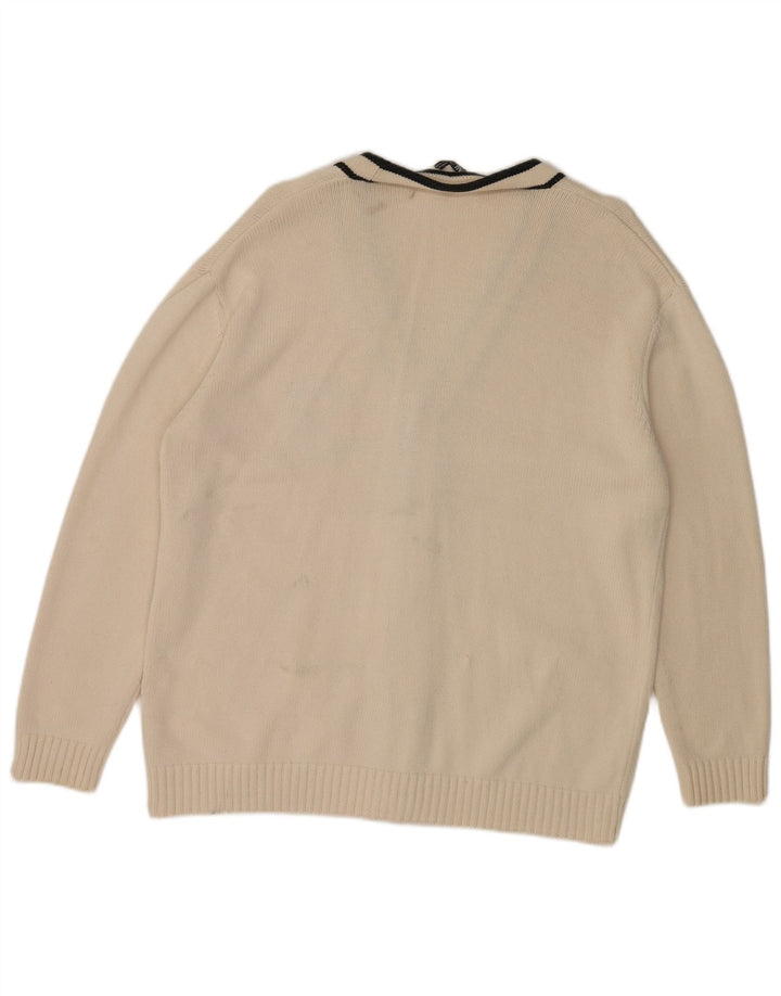 Zara Cardigan graphique pour homme XL Blanc