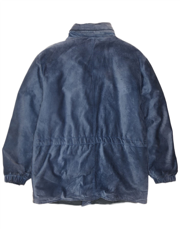 veste en daim homme vintage IT 50 Grand Modal Bleu