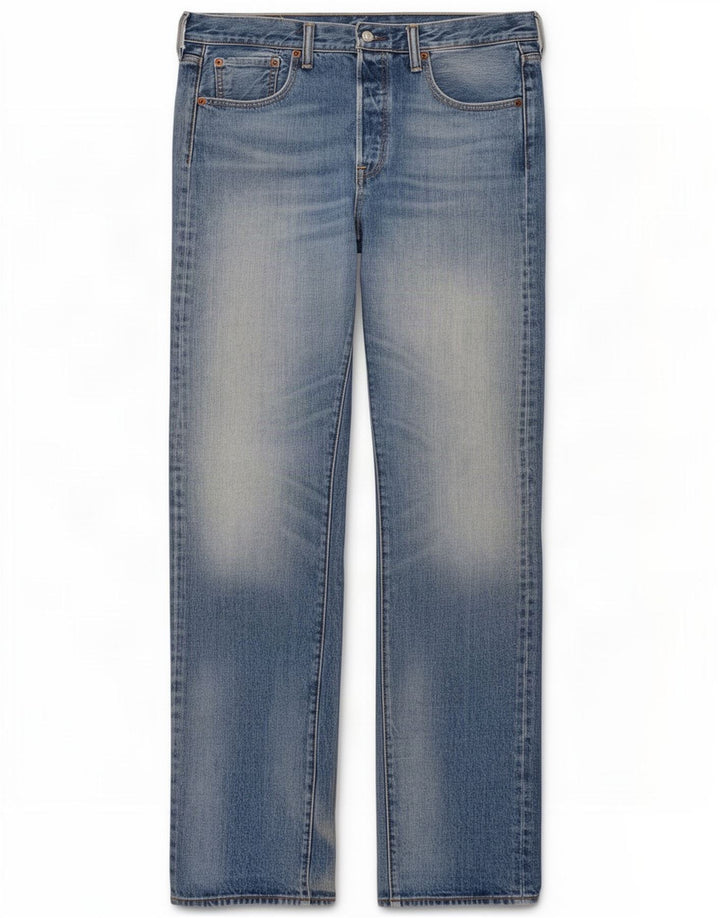 Levi's Jean Droit 501 Femme W33 L38 Bleu Coton