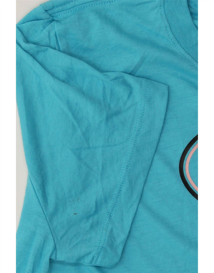 NIKE Womens Graphic T-Shirt Top UK 12 Medium Blue Polyester Vintage Nike and Second-Hand Nike from Messina Hembry 
