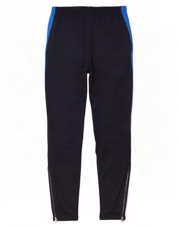 Nike Pantalon de survêtement Dri Fit pour homme Taille S Bleu marine Colorblock Polyester