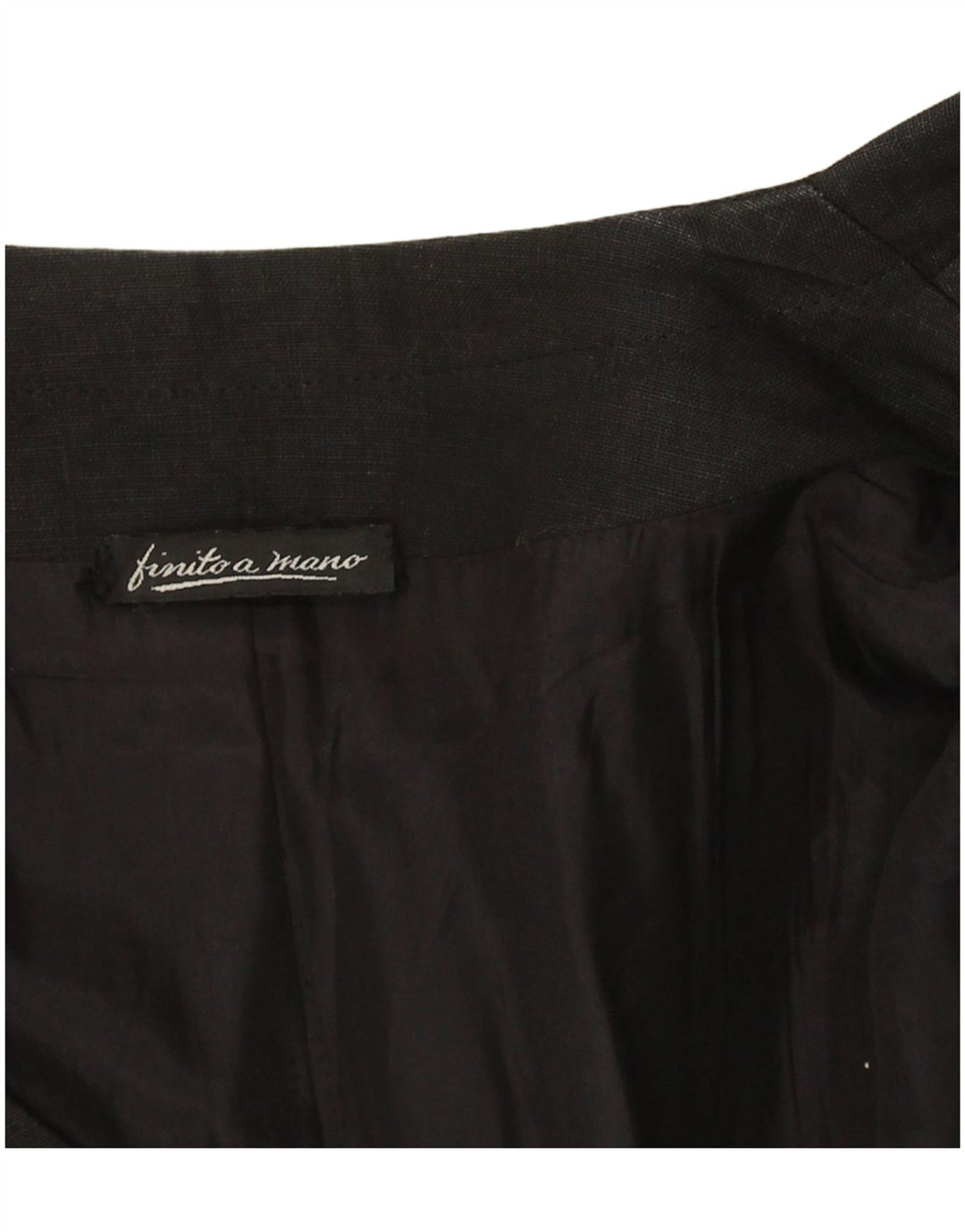 vintage Femmes 1 Bouton Blazer Veste UK 14 Grand Noir