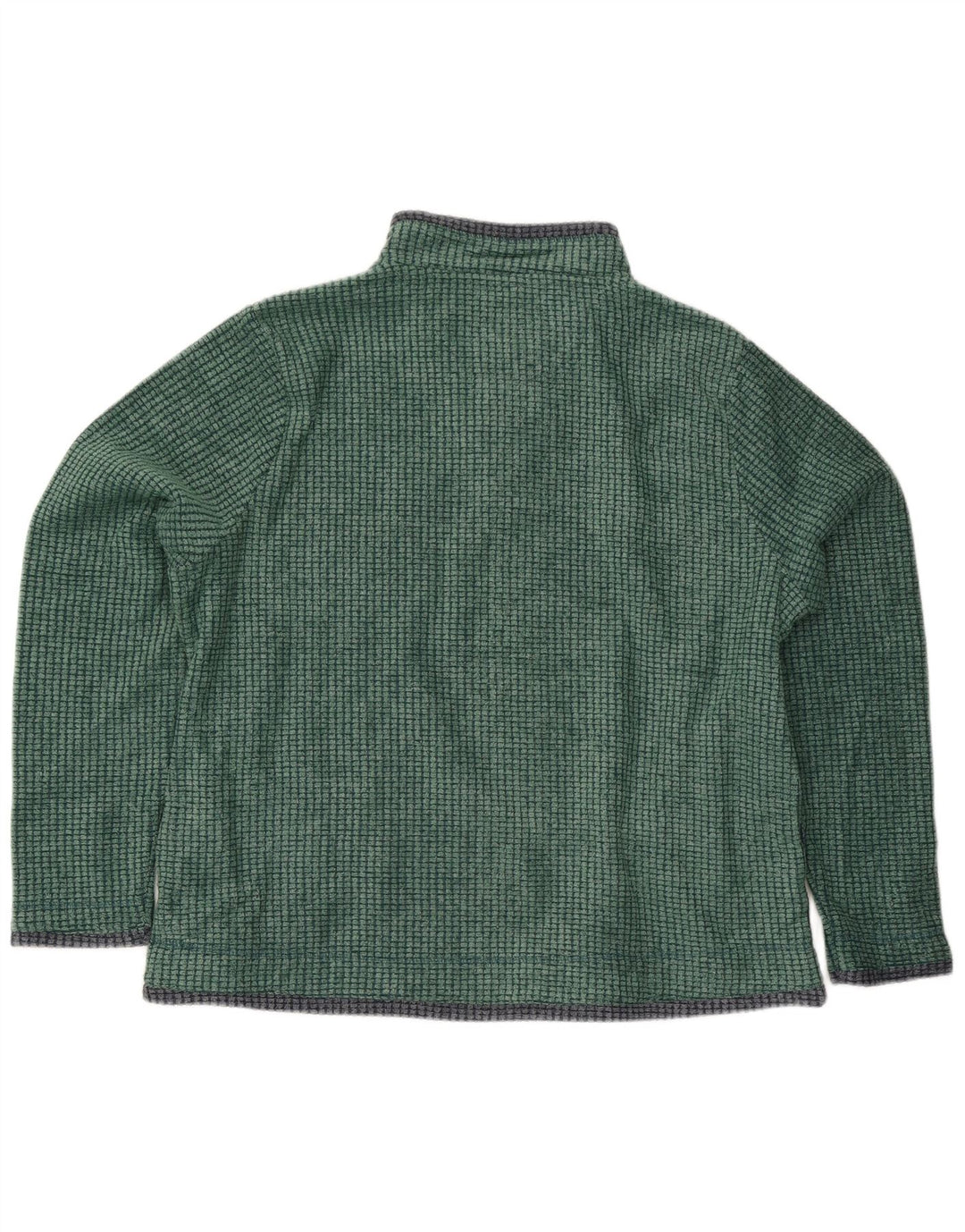 Weird Fish Pull polaire à col zippé pour homme XL Vert Polyester