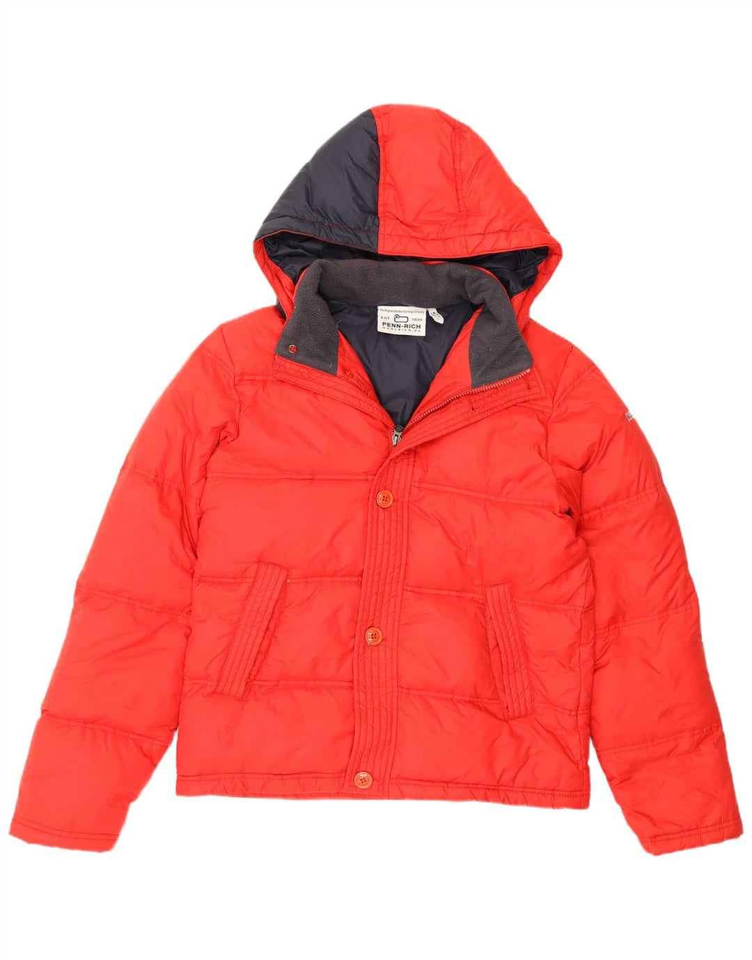Woolrich Veste matelassée à capuche Penn-Rich pour homme UK 38 Nylon rouge moyen