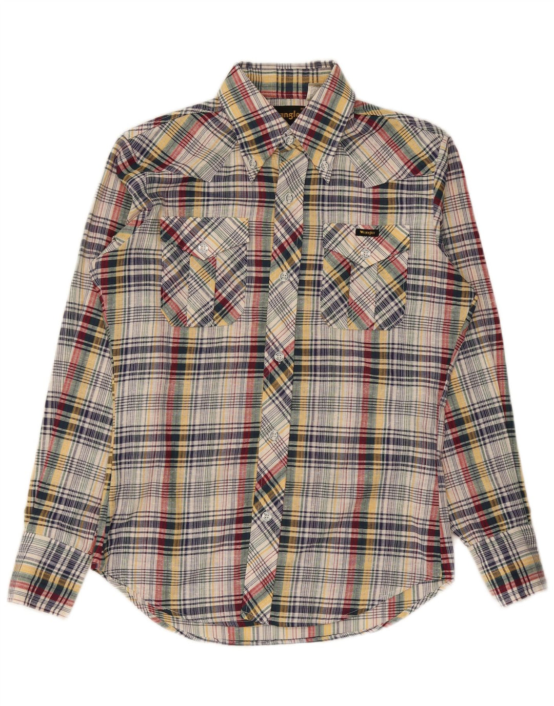 Wrangler Chemise en flanelle pour homme en coton à carreaux multicolore moyen