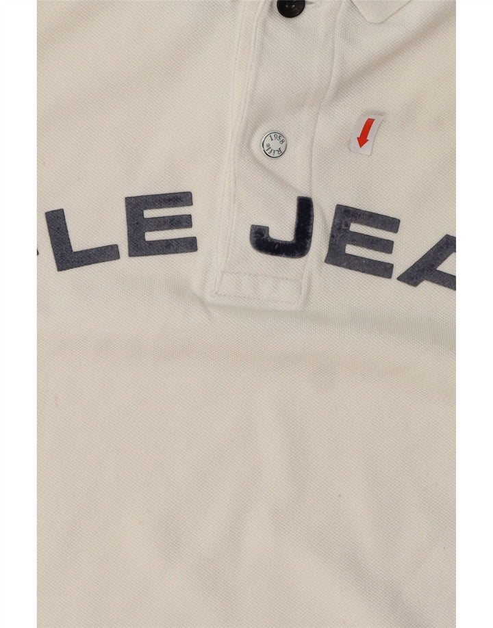 RIFLE Polo Graphique Homme XL Blanc Coton