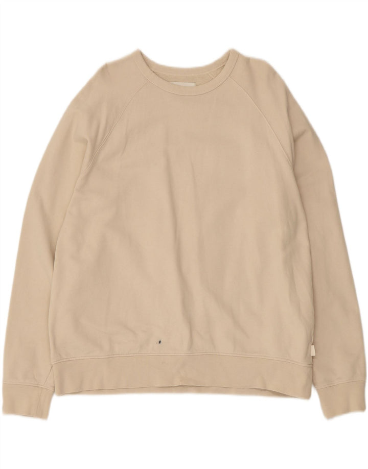 Marks & Spencer Sweat-shirt pour femme UK 16 Large Beige Coton