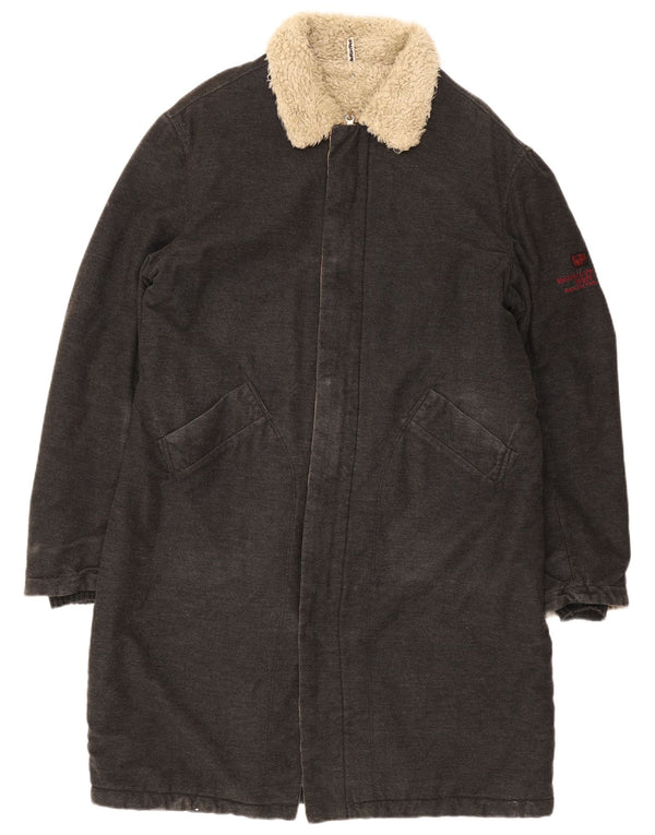 Meltin' Pot Manteau Sherpa Homme UK 42 XL Coton Gris