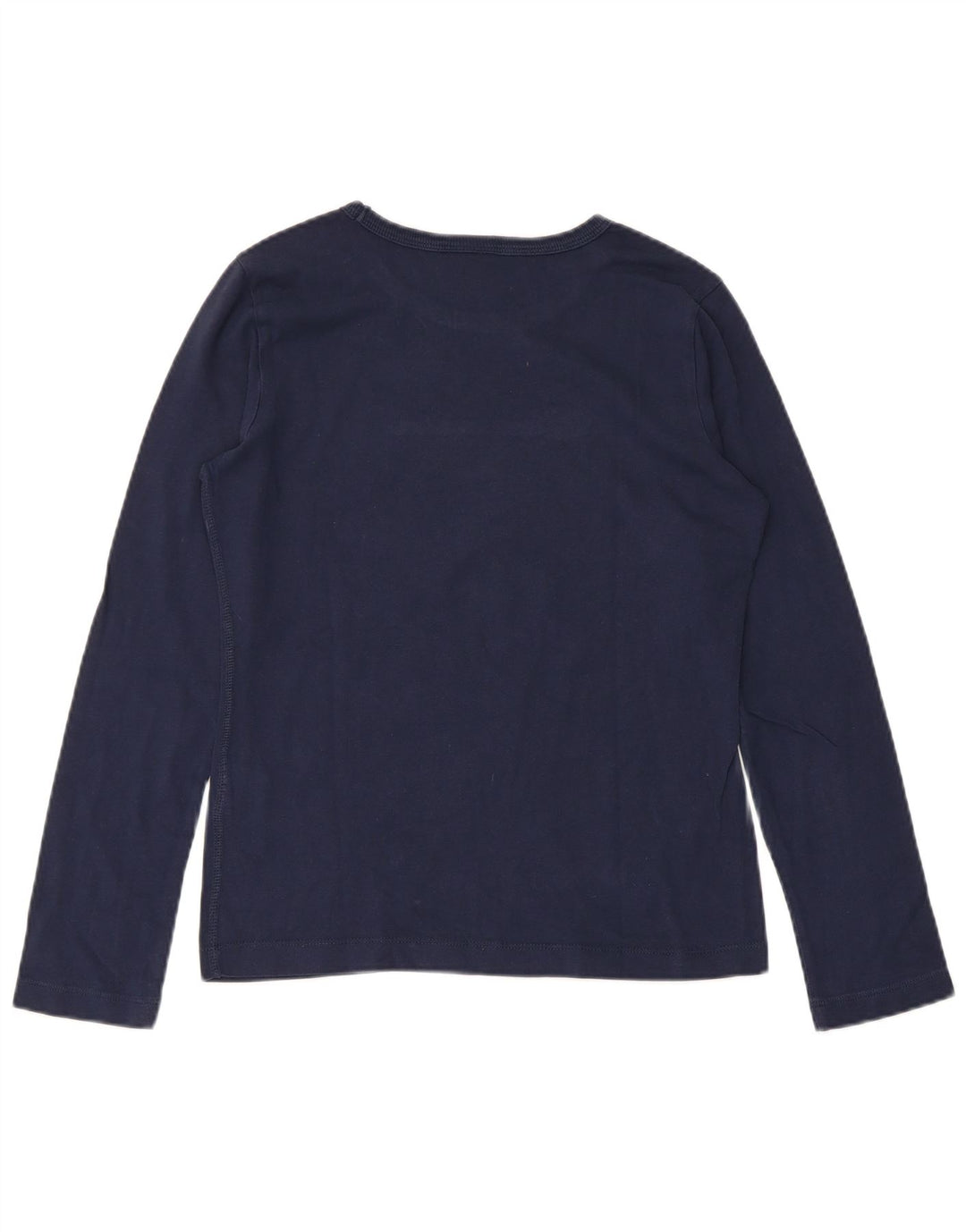 CHAMPION Top Femme Manches Longues UK 8 Small Bleu Marine Coton