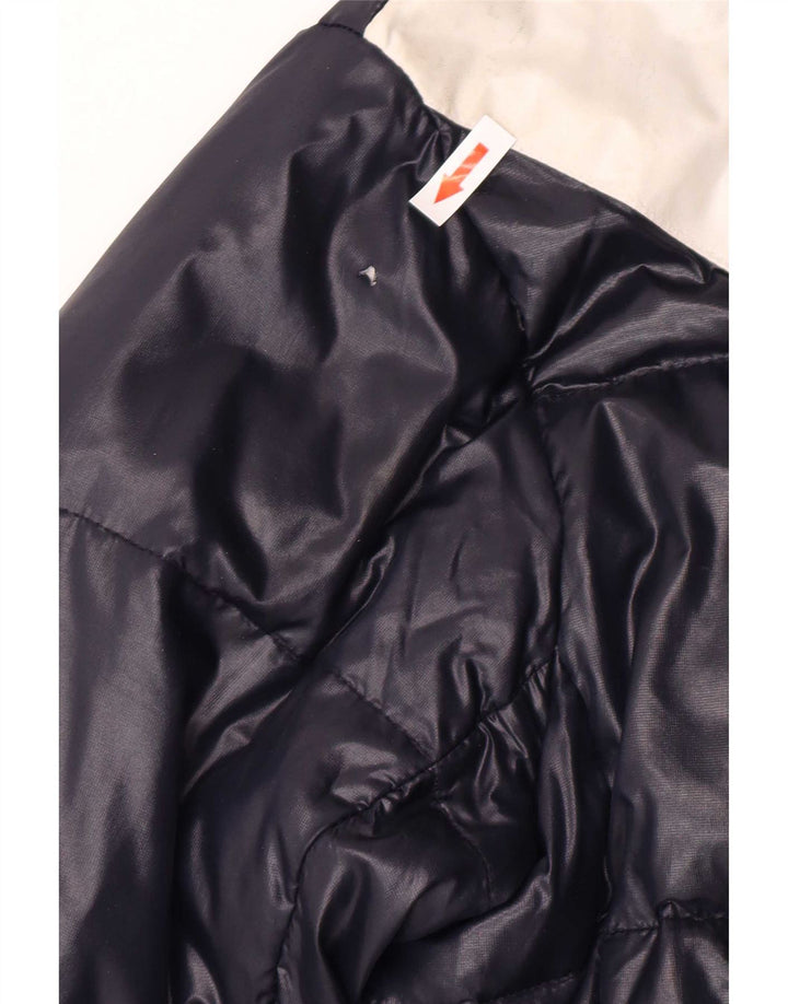 Armani Junior Veste matelassée à capuche pour garçon 15-16 ans Bleu marine Colourblock