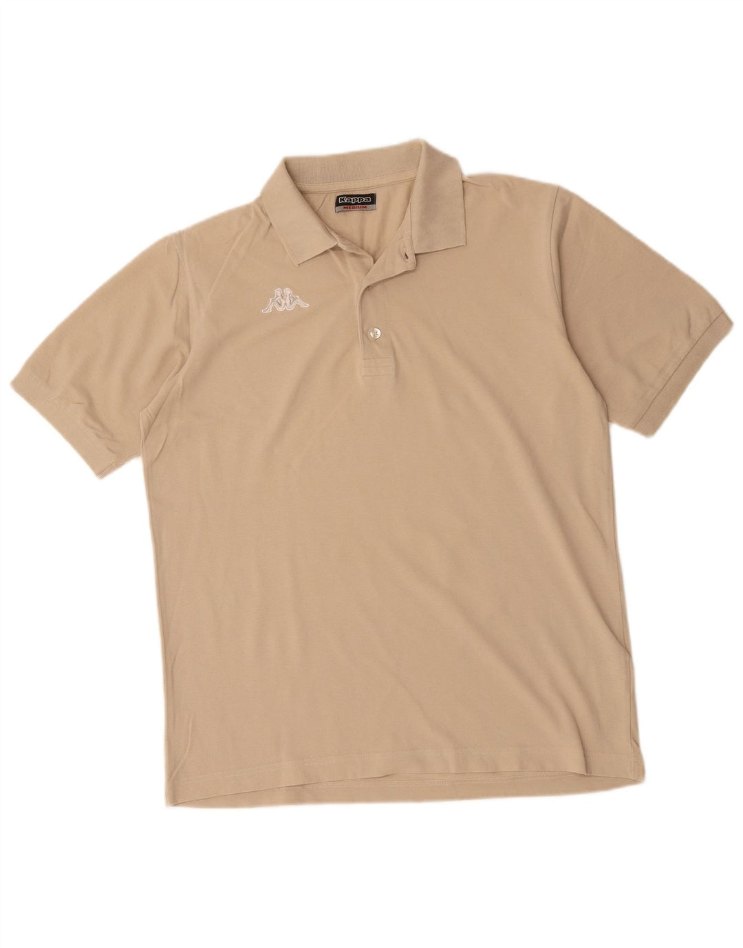 KAPPA Polo Homme Beige Moyen Coton