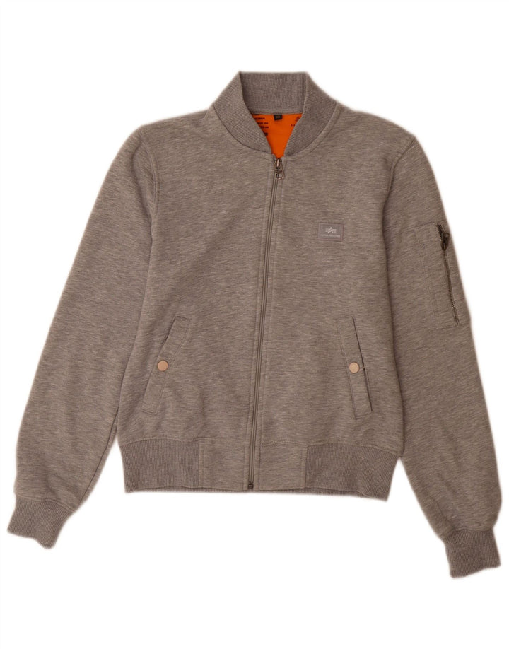 Alpha Industries Veste de survêtement pour homme XS en coton moucheté gris