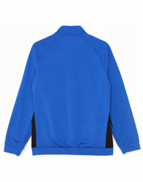 Puma Veste de survêtement graphique pour garçon 7-8 ans Bleu Colorblock Polyester