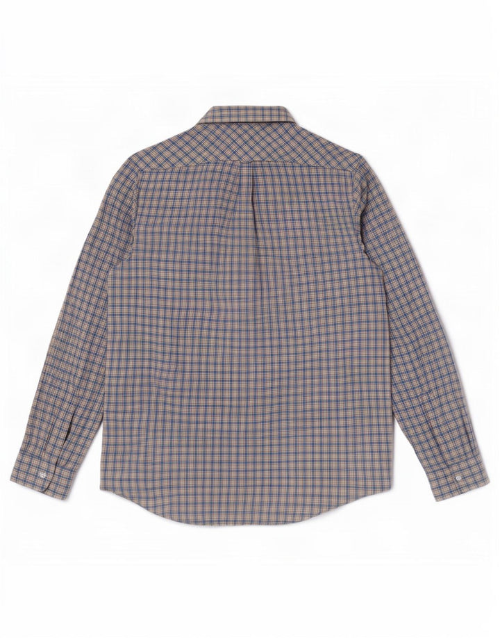 James Pringle Chemise en flanelle pour homme en polyester à carreaux bleu moyen