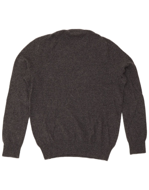 Polo Ralph Lauren Pull à col rond pour homme en laine gris moyen