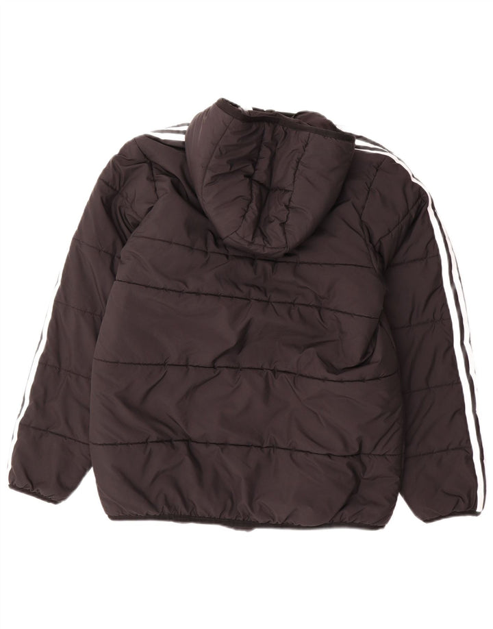 Veste matelassée à capuche Adidas Garçon 13-14 ans Noir Polyester