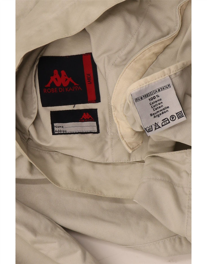 Kappa Veste Bomber Homme UK 40 Grand Coton Beige
