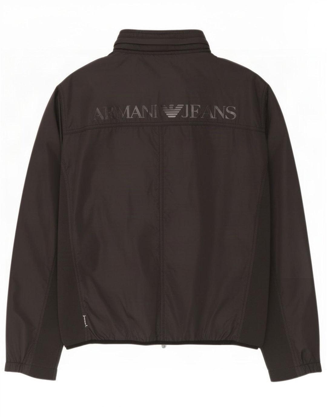 Armani Jeans Veste de Survêtement Graphique Homme Large Noir Polyamide