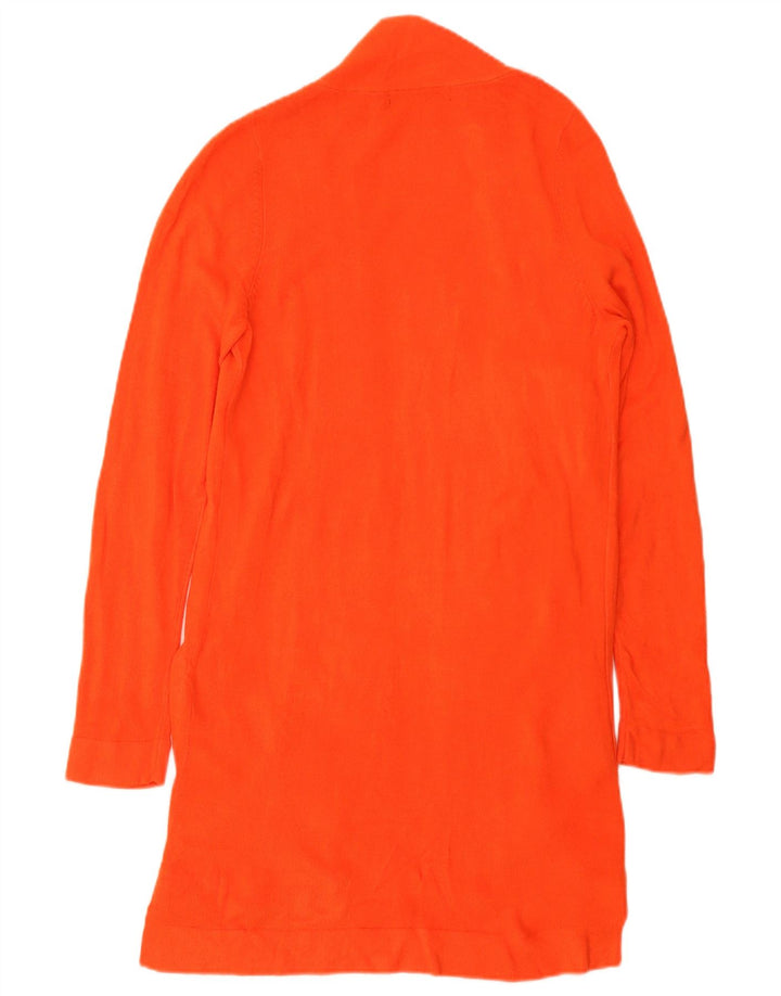 Marks & Spencer Pull cardigan ouvert long pour femme UK 12 Orange moyen