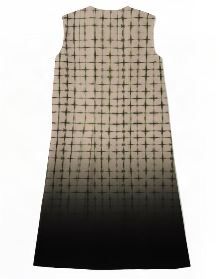 Cos Robe de Tente sans Manches pour Femme EU 40 Polyester à Carreaux Blanc Moyen