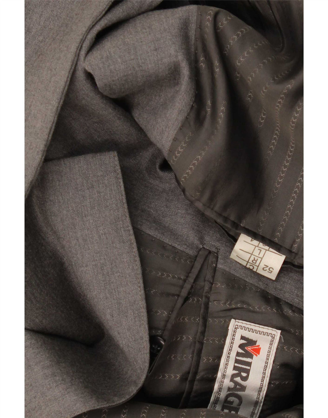 Mirage Veste Blazer Croisée Homme IT 52 XL Gris Laine Mérinos