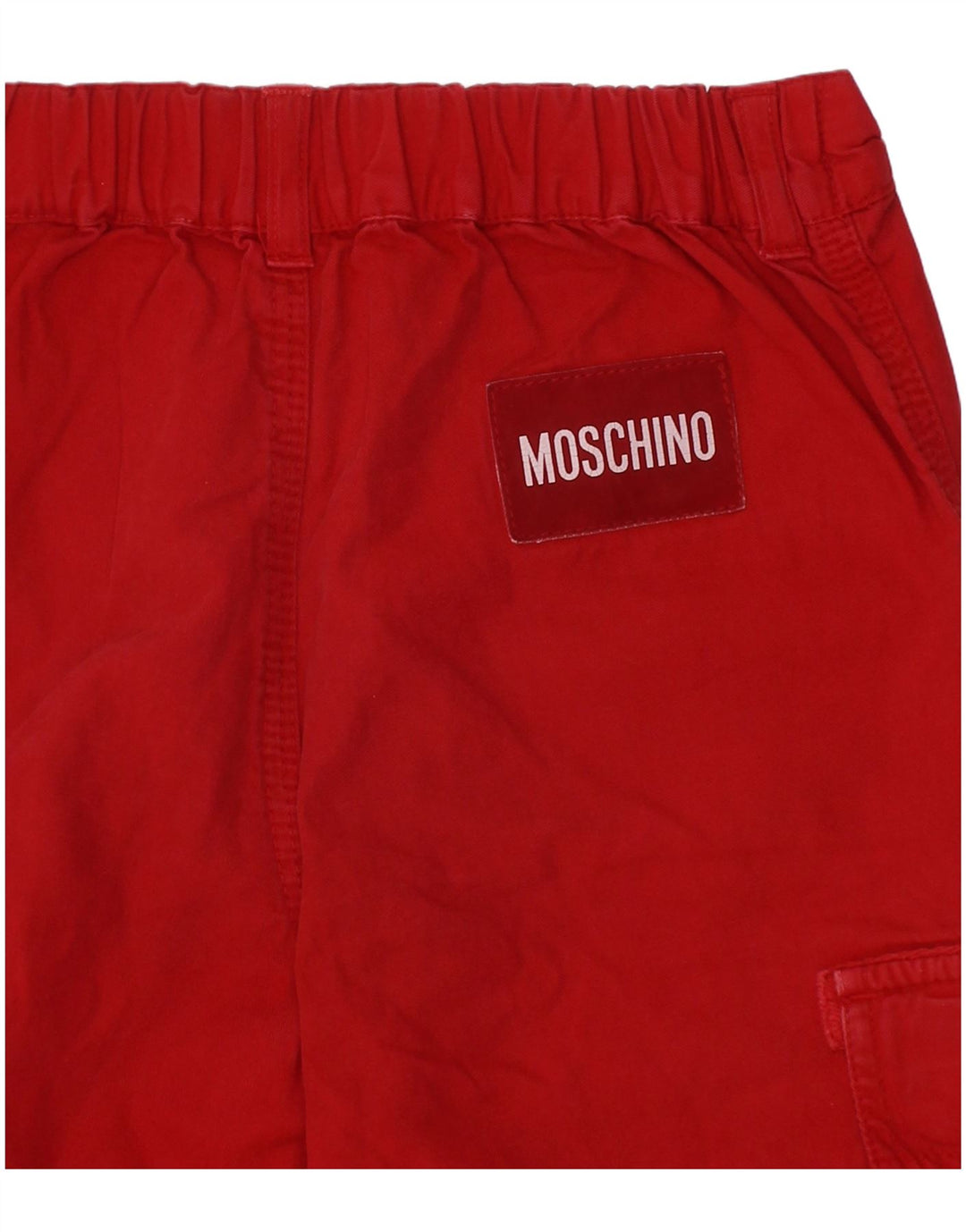 Moschino Bermuda Cargo Garçon 4-5 Ans W22 Rouge Coton