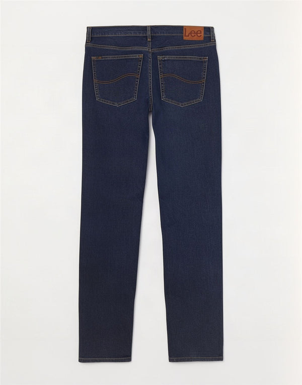 Lee Jean Droit Brooklyn Homme W44 L34 Bleu Marine Coton
