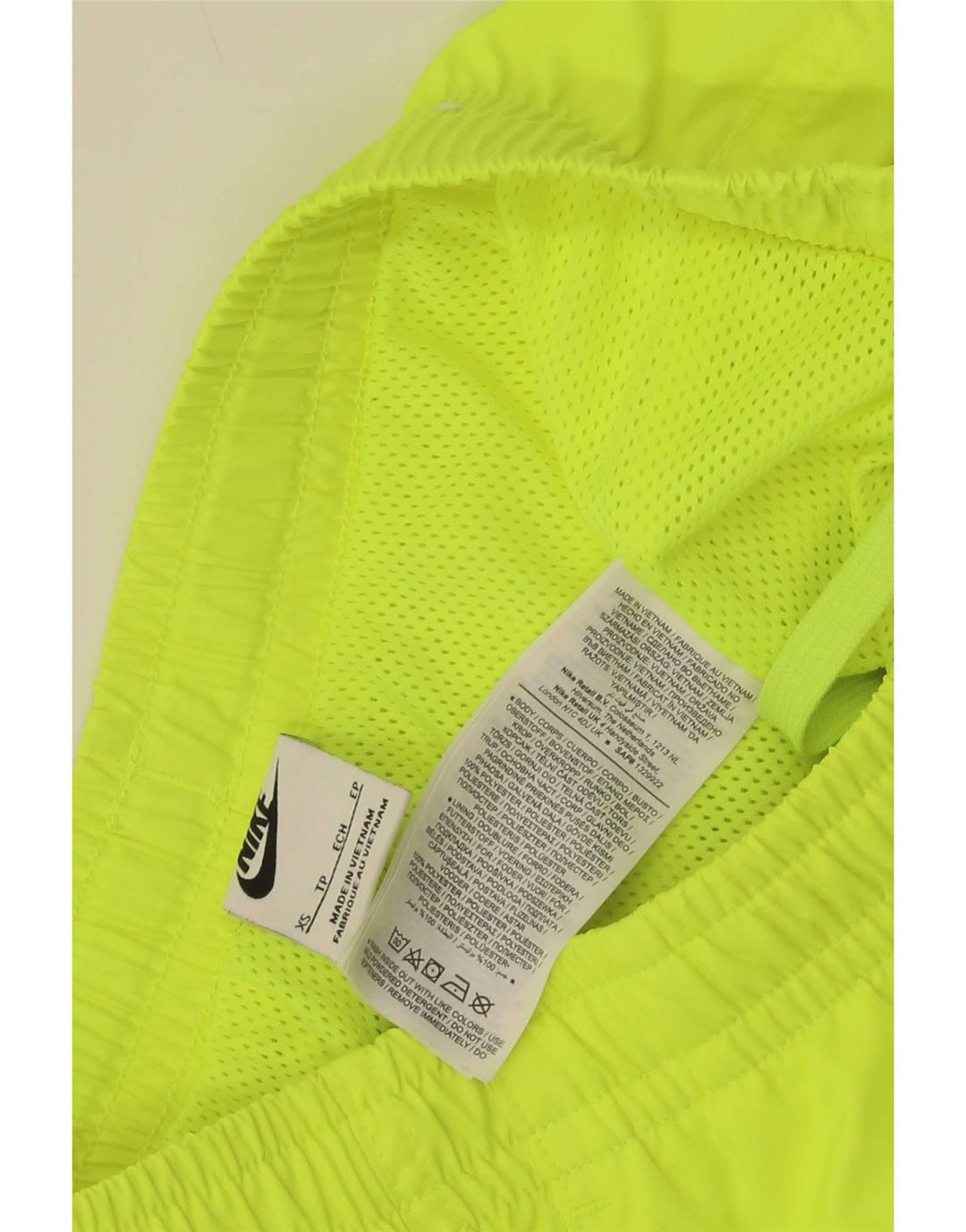 Nike Short de sport graphique pour homme XS Jaune Polyester