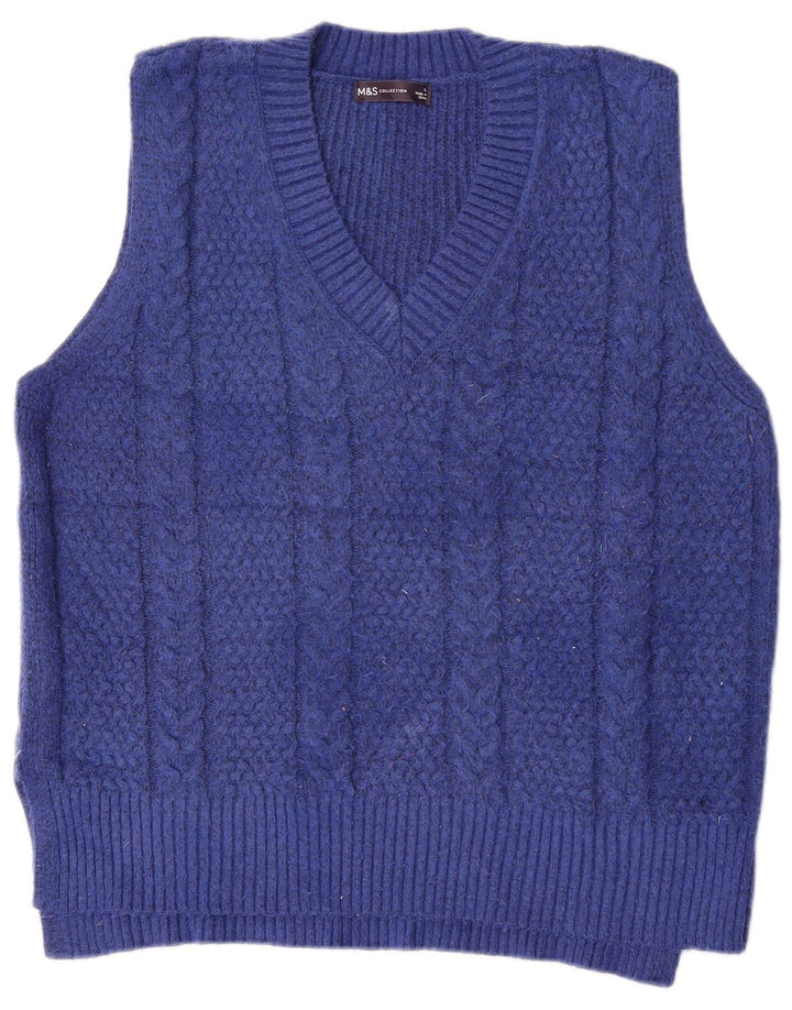 Marks & Spencer Débardeur pour femme UK 16 Large Bleu Polyester