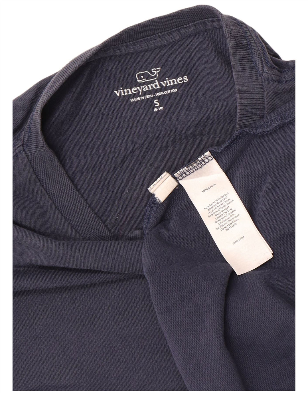 VINEYARD VINES Haut graphique à manches longues pour garçon 8-9 ans Petit Bleu Noël