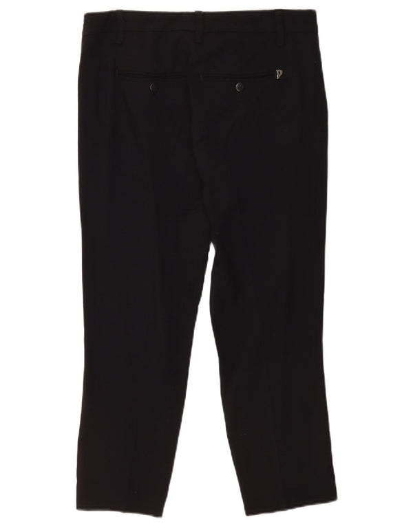 Dondup Pantalon de Costume Court Femme W30 L24 Noir Viscose