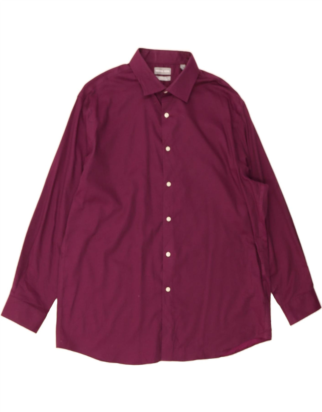 MICHAEL KORS Mens Regular Fit Shirt Size 17 1/2 XL Maroon Cotton Vintage Michael Kors and Second-Hand Michael Kors from Messina Hembry 